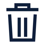 System Trash Line SVG Icon